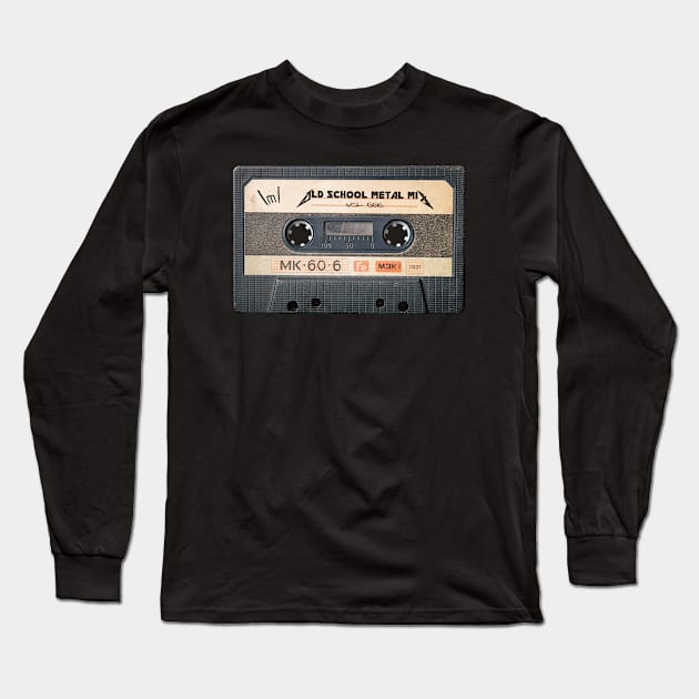 Old School Metal Mix Long Sleeve T-Shirt by ModernPop